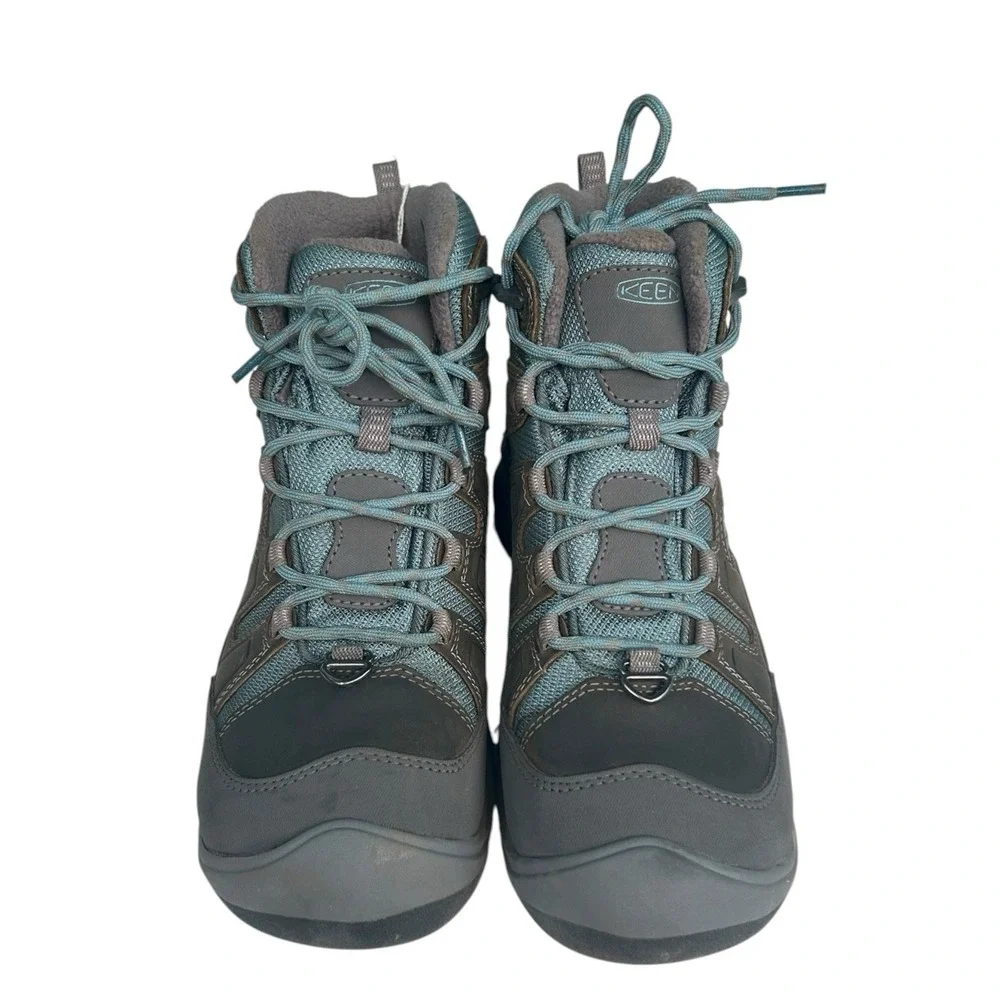 Keen Circadia Mid Polar Steel Grey Waterproof Hiking Boot Womens Size 9